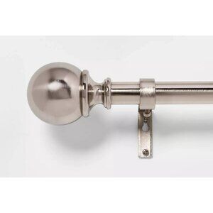Threshold Brushed Nickel Expandable Steel Curtain Rod 36" to 66" Lengths